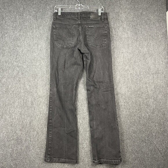 Harley Davison Jeans Black Womens Boot Cut Denim Dark Wash Size 6 EUC - Picture 3 of 10